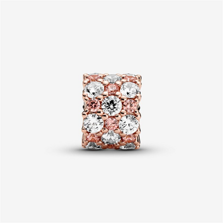 Pandora Timeless Pink And Clear Sparkle Charm