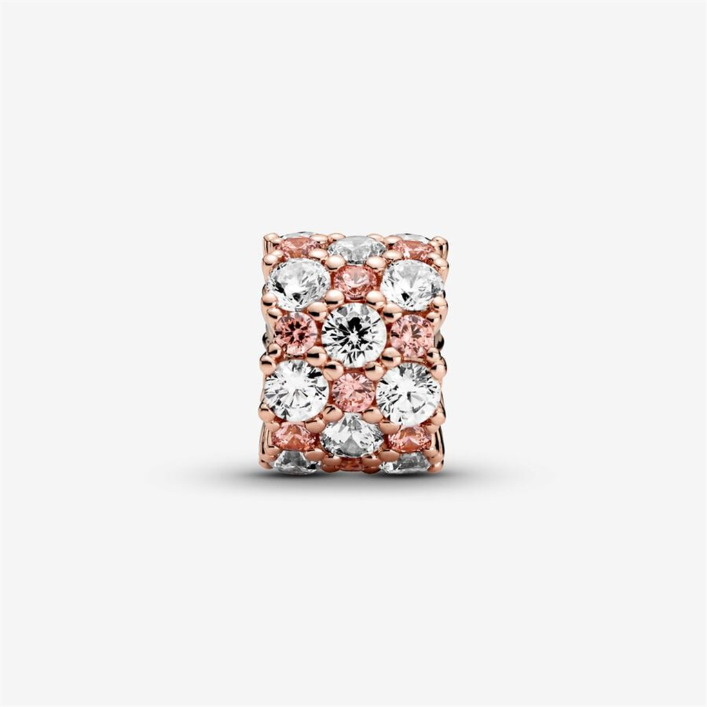 Pandora Timeless Pink And Clear Sparkle Charm