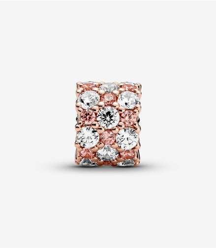 Pandora Timeless Pink And Clear Sparkle Charm