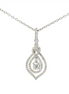 14K White Gold .60 CT Fashion Diamond Pendant