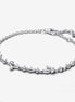 Pandora Timeless Sparkling Herbarium Cluster Chain Bracelet Size 18