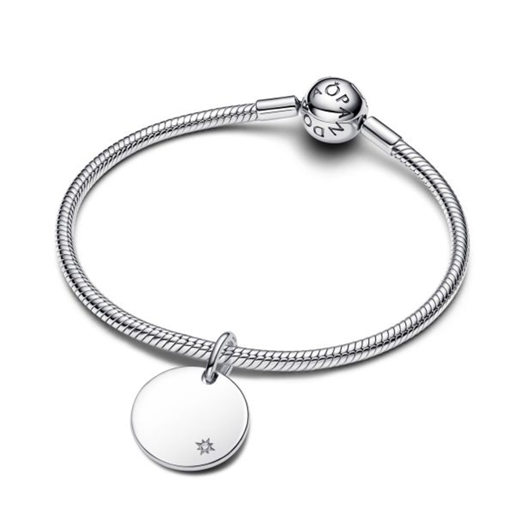 Pandora Engravable Lab-Grown Diamond Tag Pendant