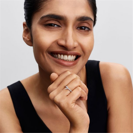 Pandora Sparkling Butterfly Ring Size 7.5