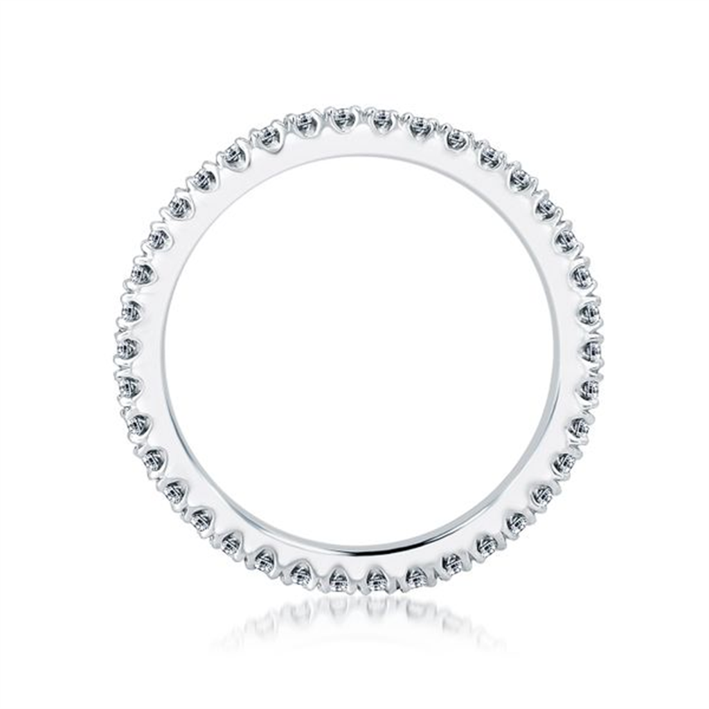 A.JAFFE 14K White Gold Diamond Eternity Band