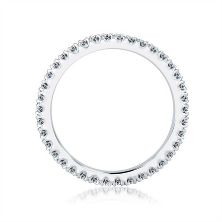 A.JAFFE 14K White Gold Diamond Eternity Band