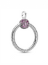 Pandora Moments Small Pink Pavé O Pendant