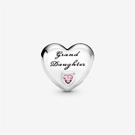 Pandora Moments Granddaughter Heart Charm