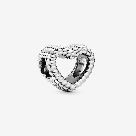 Pandora Moments Beaded Open Heart Charm