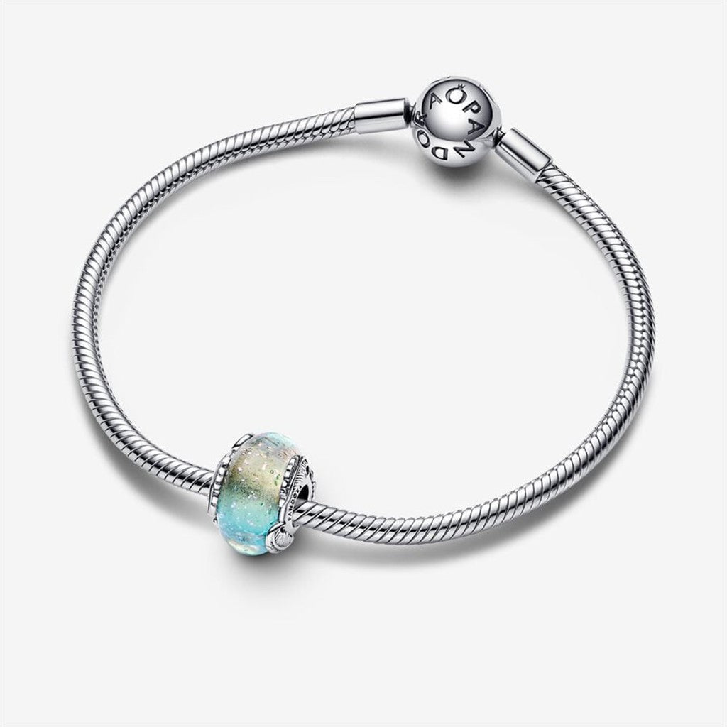 Pandora Moments Multi-Color Murano Glass And Curved Feather Charm