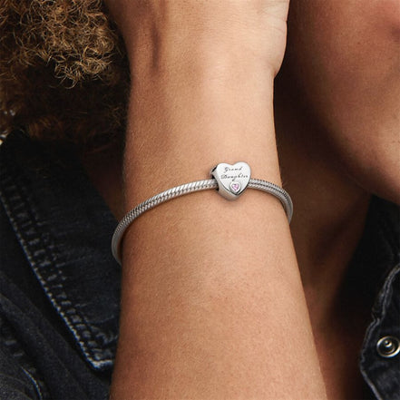 Pandora Moments Granddaughter Heart Charm