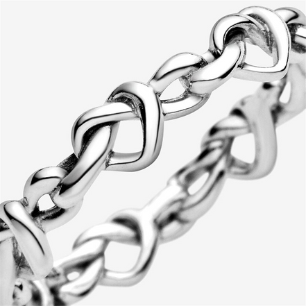 Pandora Moments Knotted Hearts Ring Size 6