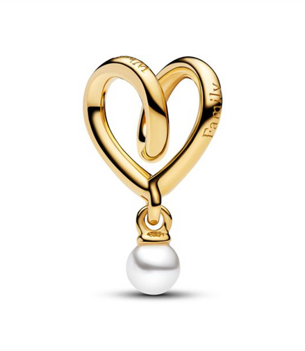 Pandora Wrapped Heart Gold-Plated Charm