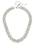 Susan Shaw Silver Double Link Chain Necklace