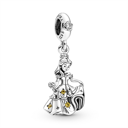 Disney Princess Beauty and the Beast Dancing Belle Charm Bracelet Set