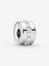 Pandora Moments Clear Sparkling Row Clip Charm