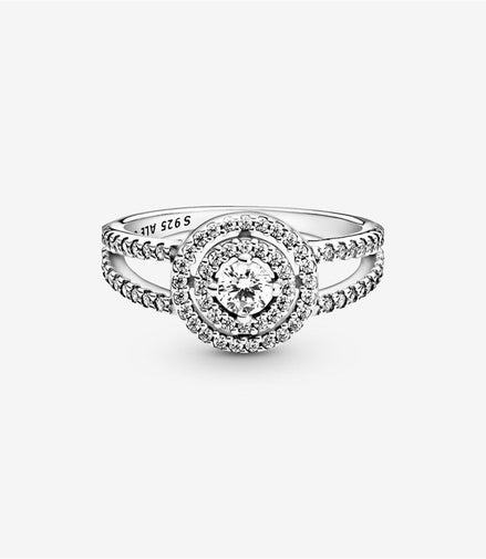 Pandora Timeless Sparkling Double Halo Ring Size 5