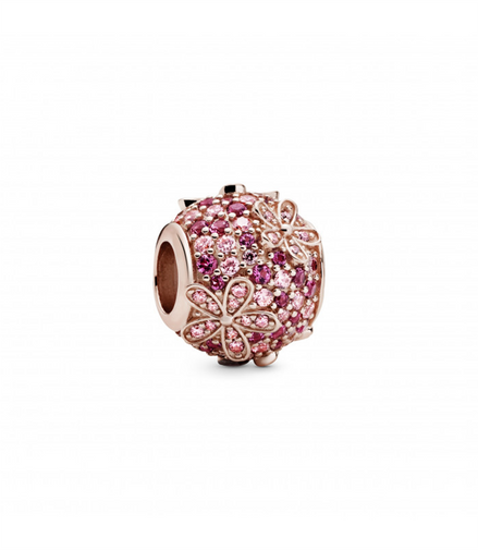 Pandora Rose  Pink Pave Daisy Flower Charm