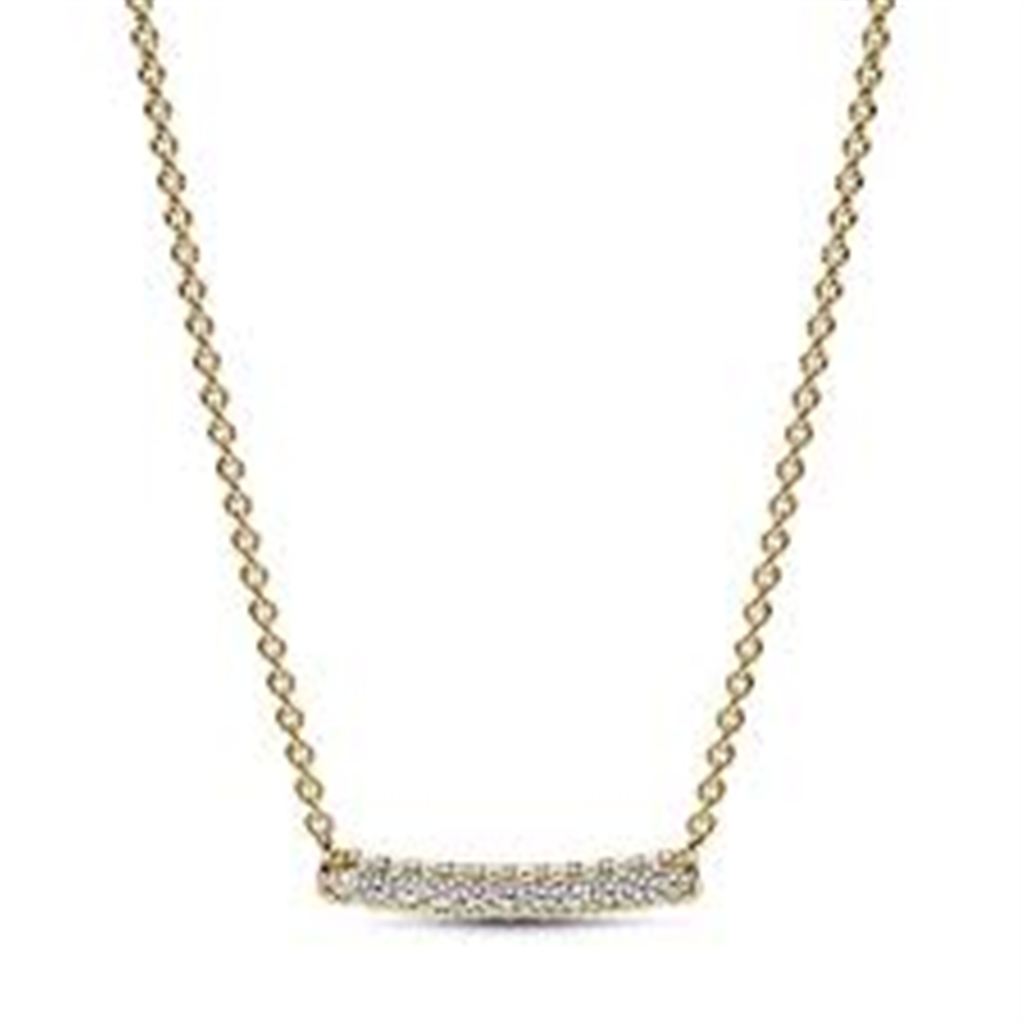 Pandora Timeless Pavé Single-row Bar Collier Necklace