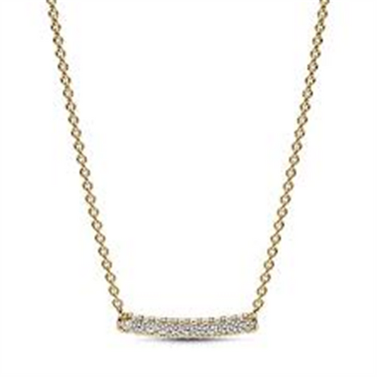 Pandora Timeless Pavé Single-row Bar Collier Necklace