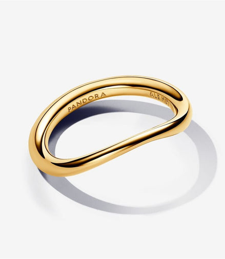 Pandora Essence Organically Shaped Band Ring Size 6