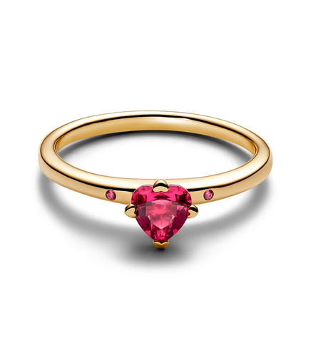 Pandora Moments Gold Plated Explosion of Love Ring Size 7