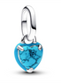 Pandora Turquoise-colored Heart Mini Dangle Charm