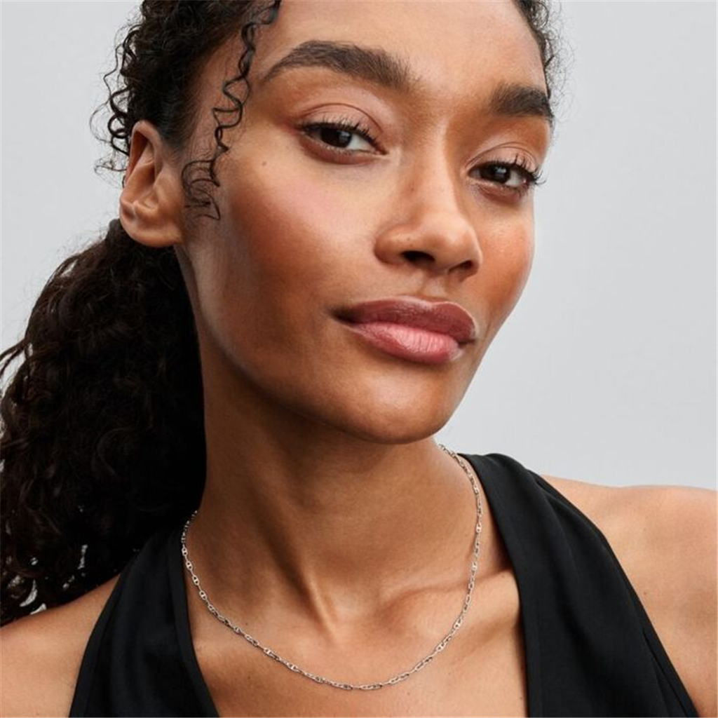 Pandora Sterling Silver Anchor Chain Necklace 55 cm