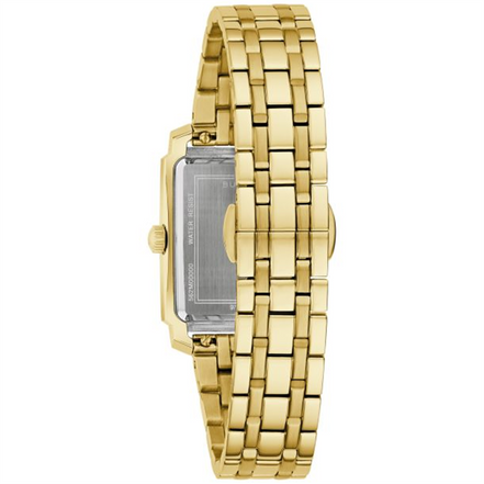 Bulova Women's Sutton White Dial Gold-Tone Bracelet Watch