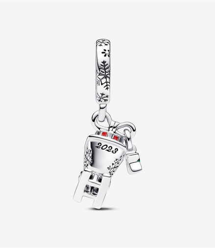 Pandora Moments Christmas Sleigh  Dangle Charm