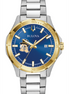 Bulova Men's Wake Forest "Demon Deacon" Two-Tone Watch With Blue Dial
