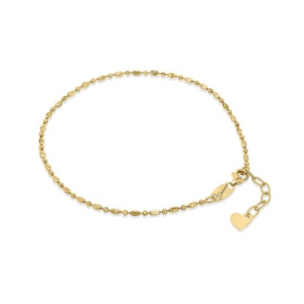 Ladies 18K Gold Plated Design Hamsa Anklet