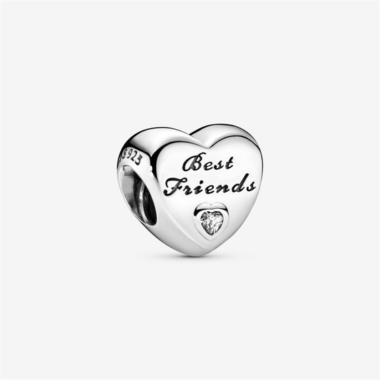 Pandora Moments Polished Best Friends Heart Charm