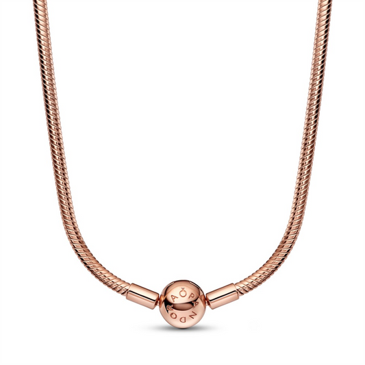 Pandora Moments Rose Snake Chain Necklace 45"