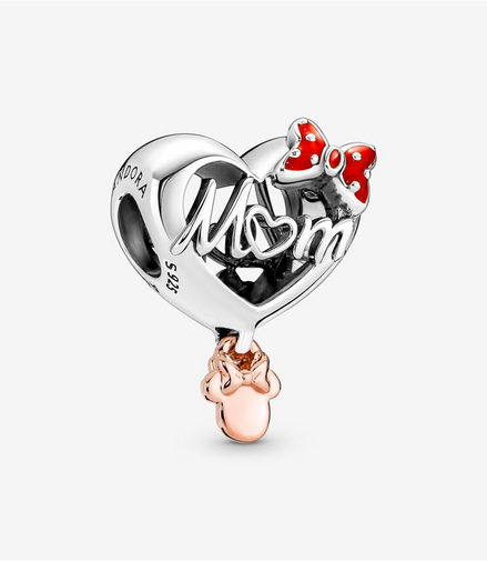 Pandora Disney Minnie Mouse Mom Heart Charm