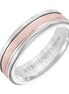 Frederick Goldman 14K Rose Gold Band With Classic Tungsten Exterior Size 10