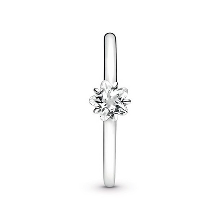 Pandora Moments Celestial Sparkling Star Solitaire Ring Size 7
