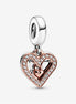 Pandora Moments Sparkling Freehand Heart Dangle Charm