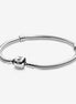 Pandora Moments Iconic Barrel Clasp Snake Chain Bracelet Size 17
