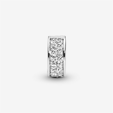 Pandora Moments Clear Pavé Clip Charm
