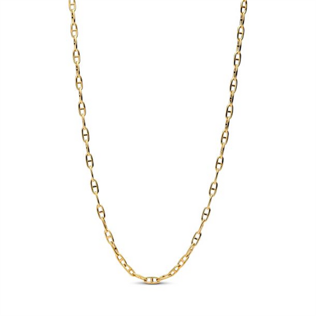 Pandora Anchor Gold-Plated Chain Necklace Size 55