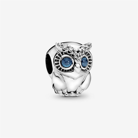 Pandora Moments Sparkling Owl Charm