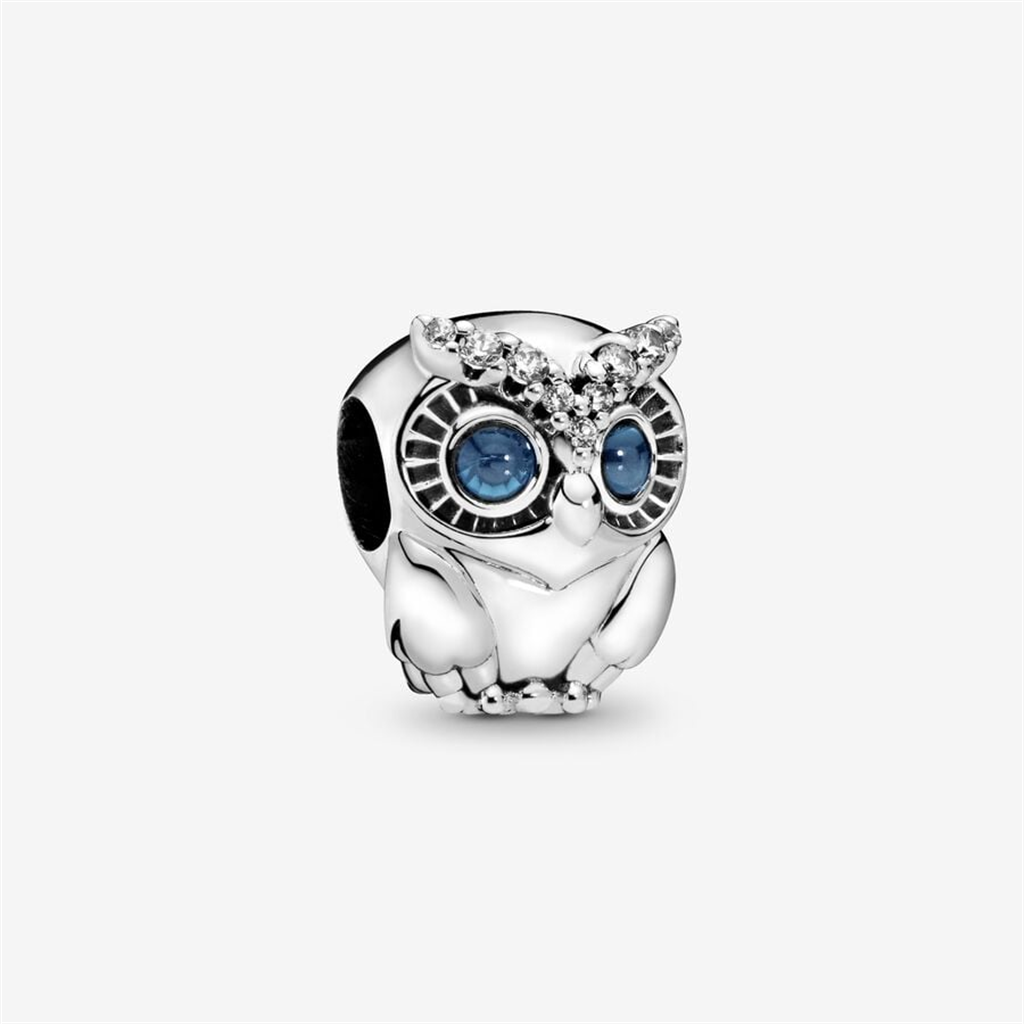Pandora Moments Sparkling Owl Charm