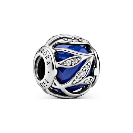 Nature's Radiance Charm with Royal Blue Crystal