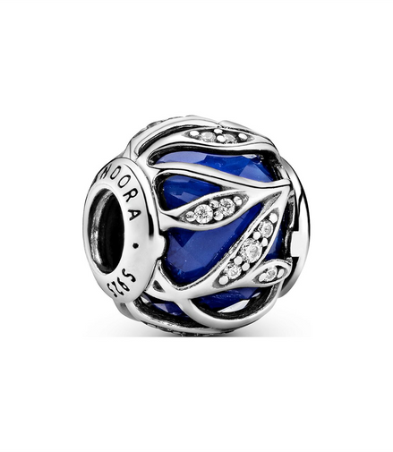 Nature's Radiance Charm with Royal Blue Crystal