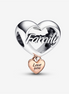 Pandora Moments "Love You Family"  Heart Charm