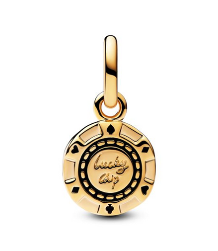 Pandora Lucky Chip Dangle Charm 14K Gold Plating
