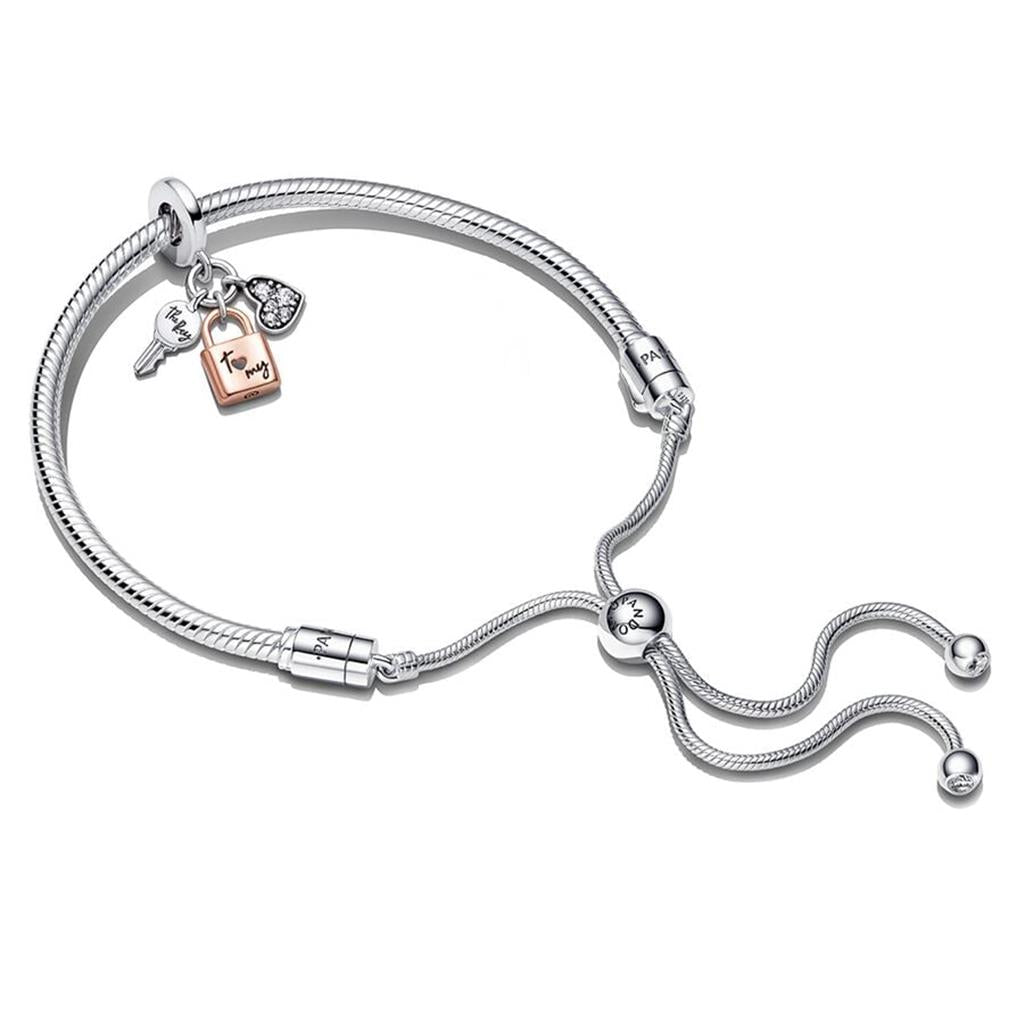 Pandora Moments Padlock & Heart Bracelet Gift Set