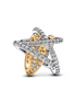 Pandora Moments Two-Tone Sparkling Crossover Star Charm