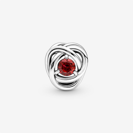 Pandora Moments July True Red Eternity Circle Charm