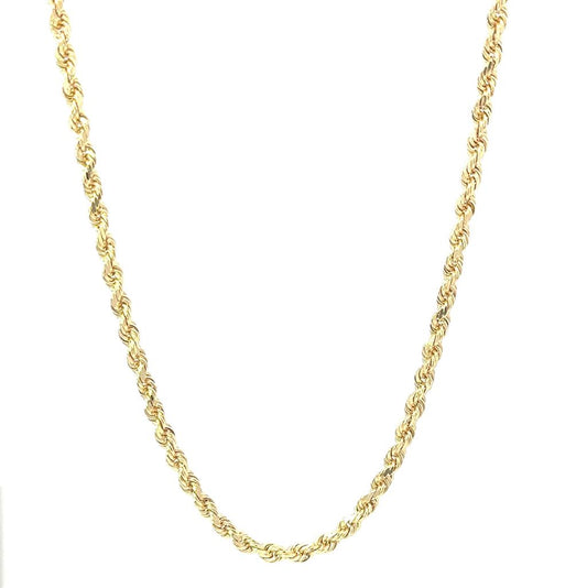 14k Yellow Gold Rope Chain 20"